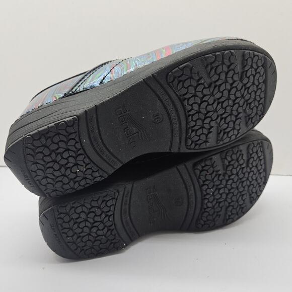 Dansko Women's XP 2.0 Marble Swirl Patent Leather Slip-On Clog Euro 36 US 5.5-6 - Picture 7 of 8